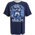 NFL (Salem) - Dallas Cowboys Super Bowl XXVII Spell-Out T-Shirt 1993 X-Large Vintage Retro Football