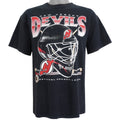 NHL (TNT) - New Jersey Devils T-Shirt 1990s Large Vintage Retro Hockey