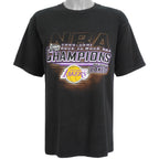 NBA (Lee) - Los Angeles Lakers, Back To Back T-Shirt 2001 Large Vintage Retro Basketball