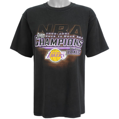 NBA (Lee) - Los Angeles Lakers Back To Back T-Shirt 2001 Large