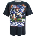 NFL - New England Patriots Spell-Out T-Shirt 1990s X-Large Vintage Retro Football