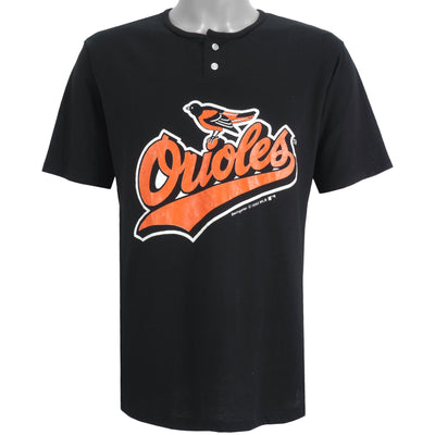 MLB (Swingster) - Baltimore Orioles 1/4 Button T-Shirt 1992 Large
