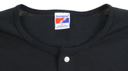 MLB (Swingster) - Baltimore Orioles 1/4 Button T-Shirt 1992 Large Vintage Retro Baseball
