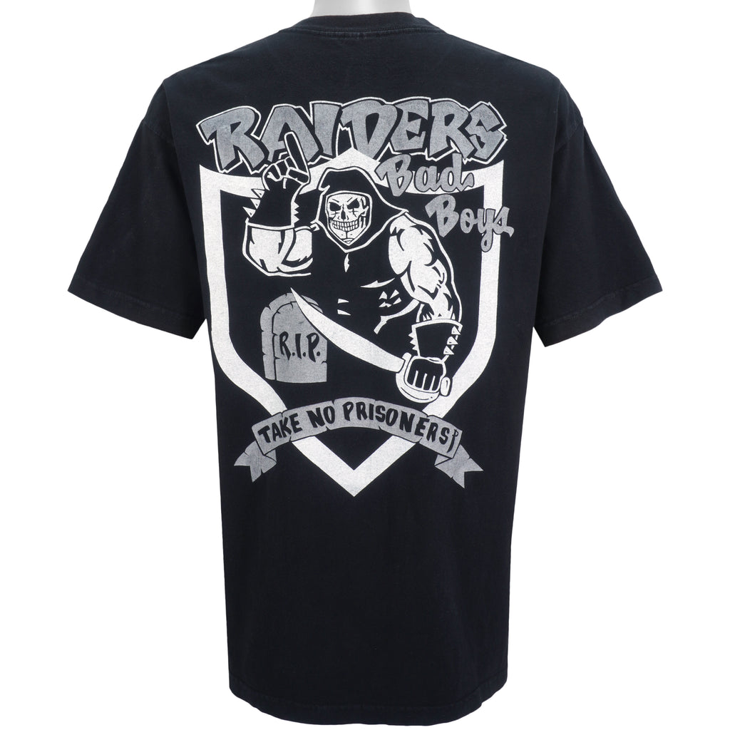 NFL (AAA) - Oakland Raiders Double Sided Printing T-Shirt 2000 Large Vintage Retro Football