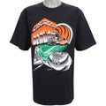 NFL (Logo 7) - Cincinnati Bengals Single Stitch T-Shirt 1996 Large Vintage Retro