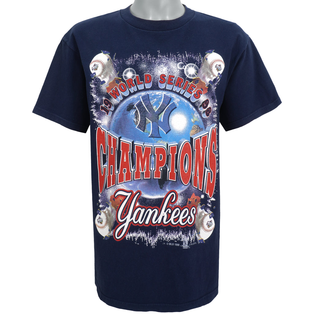 MLB (Tultex) - New York Yankees, World Series Champions T-Shirt 1988 Large Vintage Retro Baseball