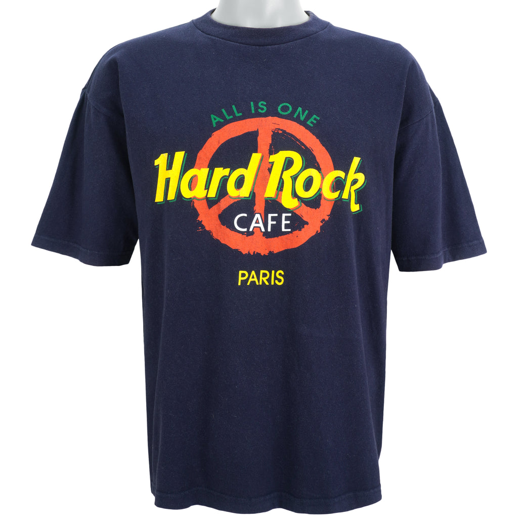Vintage - Hard Rock Cafe - Paris T-Shirt 1990s Large Vintage Retro