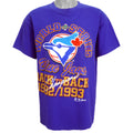 MLB (The Game) - Toronto Blue Jays, Back to Back Champions T-Shirt 1993 Large Vintage Retro Baseball