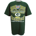 NFL (Logo 7) - Green Bay Packers NFC Champions T-Shirt 1997 X-Large Vintage Retro Football