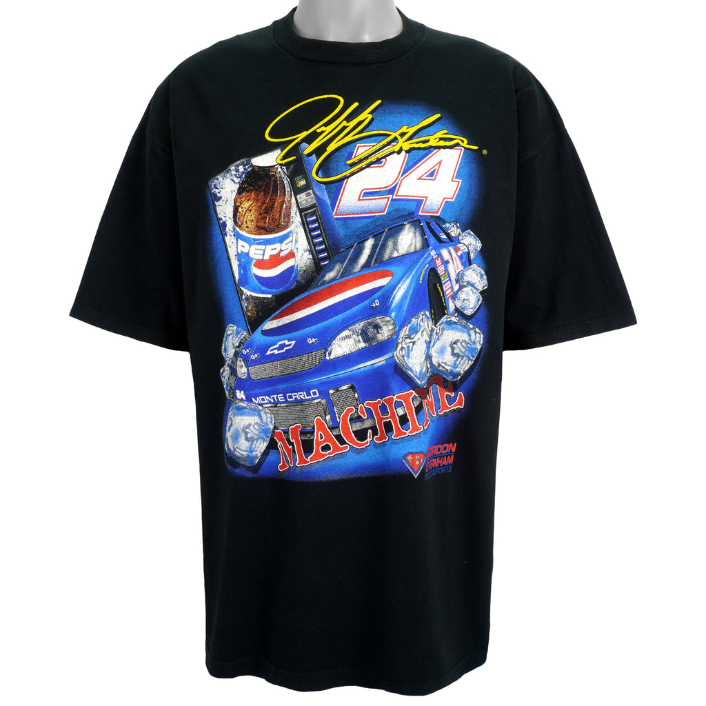 NASCAR (Chase) - Gordon Right On Track by Pepsi Racing T-Shirt 1999 X-Large Vintage Retro