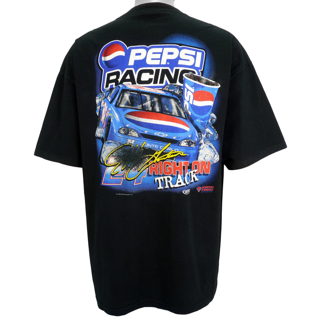 NASCAR (Chase) - Gordon Right On Track by Pepsi Racing T-Shirt 1999 X-Large Vintage Retro
