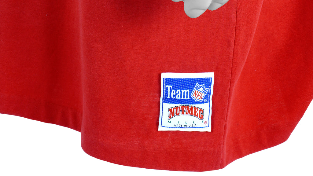 NFL (Nutmeg) - San Francisco 49ers Spell-Out T-Shirt 1990s XX-Large Vintage Retro Football