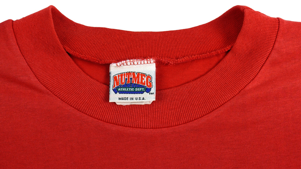 NFL (Nutmeg) - San Francisco 49ers Spell-Out T-Shirt 1990s XX-Large Vintage Retro Football