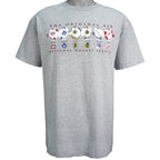 NHL (AAA) - The Original Six Spell-Out T-Shirt 1990s Large Vintage Retro Hockey