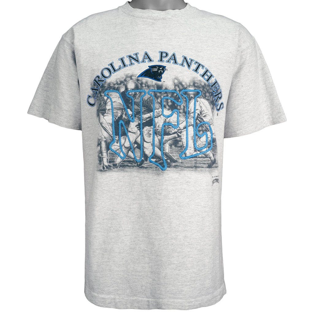 NFL - Carolina Panthers Spell-Out T-Shirt 1990s Large Vintage Retro Football