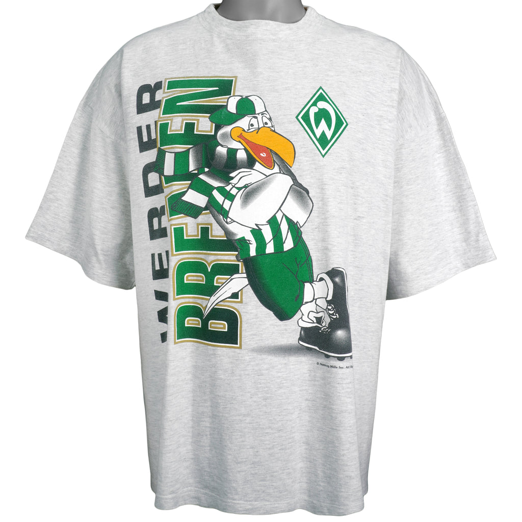 Vintage (Nutmeg) - SV Werder Bremen Spell-Out T-Shirt 1990s X-Large Vintage Retro Soccer
