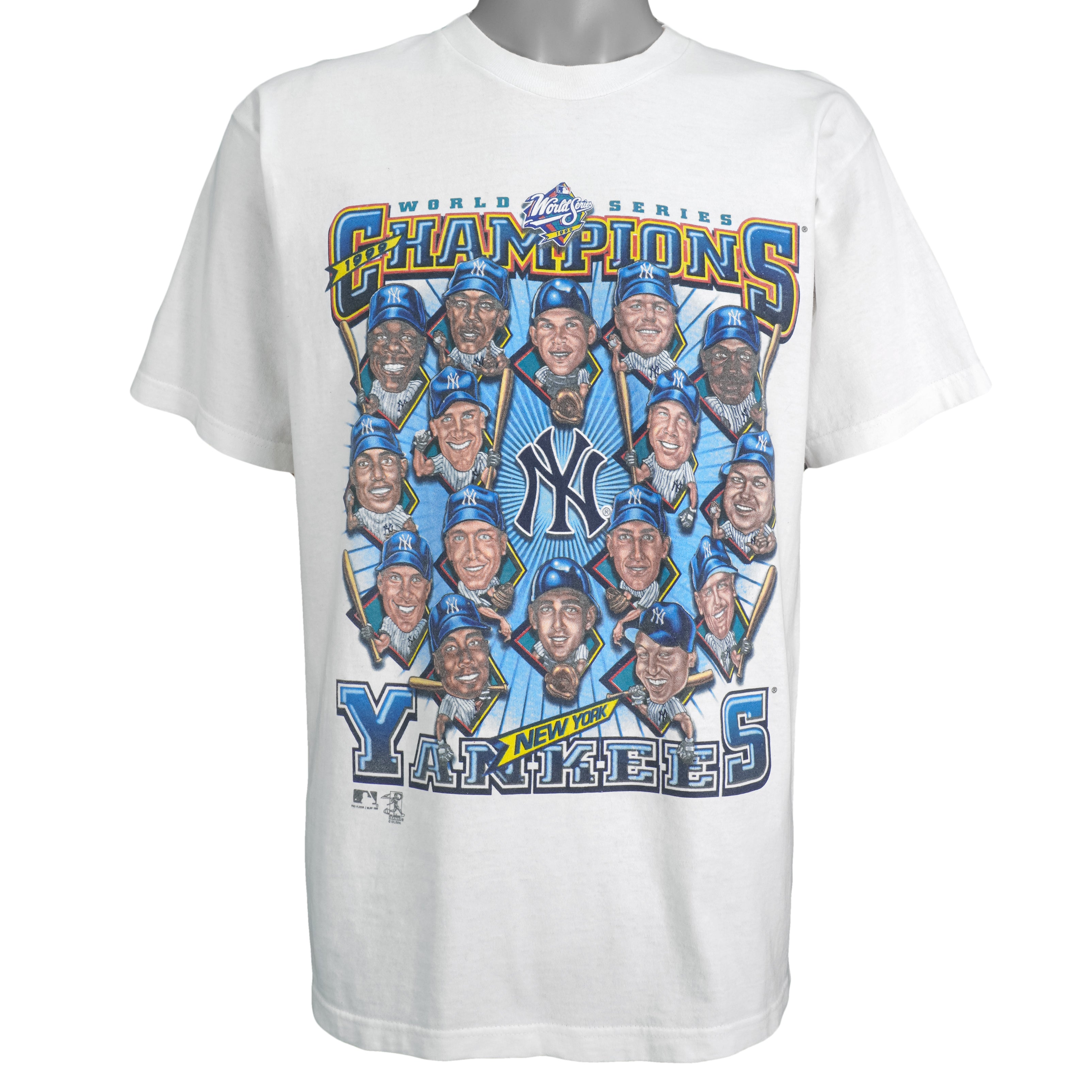 MLB (Pro Player) - New York Yankees, World Series Champions Deadstock T-Shirt 1999 Large