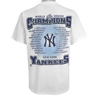 MLB (Pro Player) - New York Yankees, World Series Champions Deadstock T-Shirt 1999 Large Vintage Retro Baseball