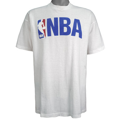 NBA (Salem) - Basketball Spell-Out Deadstock T-Shirt 1990 X-Large