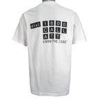 NBA (Salem) - Basketball Spell-Out Deadstock T-Shirt 1990 X-Large