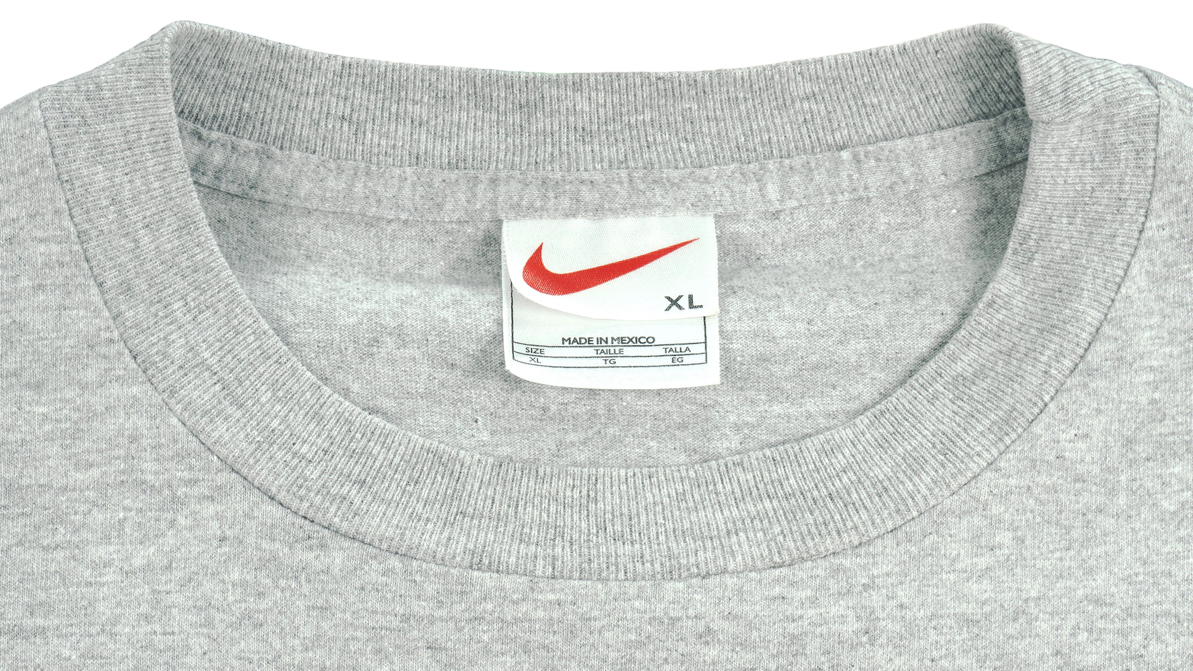 Nike - Grey Classic Spell-Out T-Shirt 1990s X-Large Vintage Retro