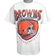 NFL (Signal Sport) - Cleveland Browns Spell-Out T-Shirt 1994 X-Large Vintage Retro Football