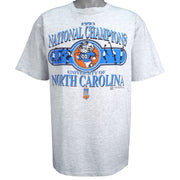 NCAA (HL Miler Gold) - North Carolina Tar Heels Spell-Out T-Shirt 1993 X-Large Vintage Retro Basketball College