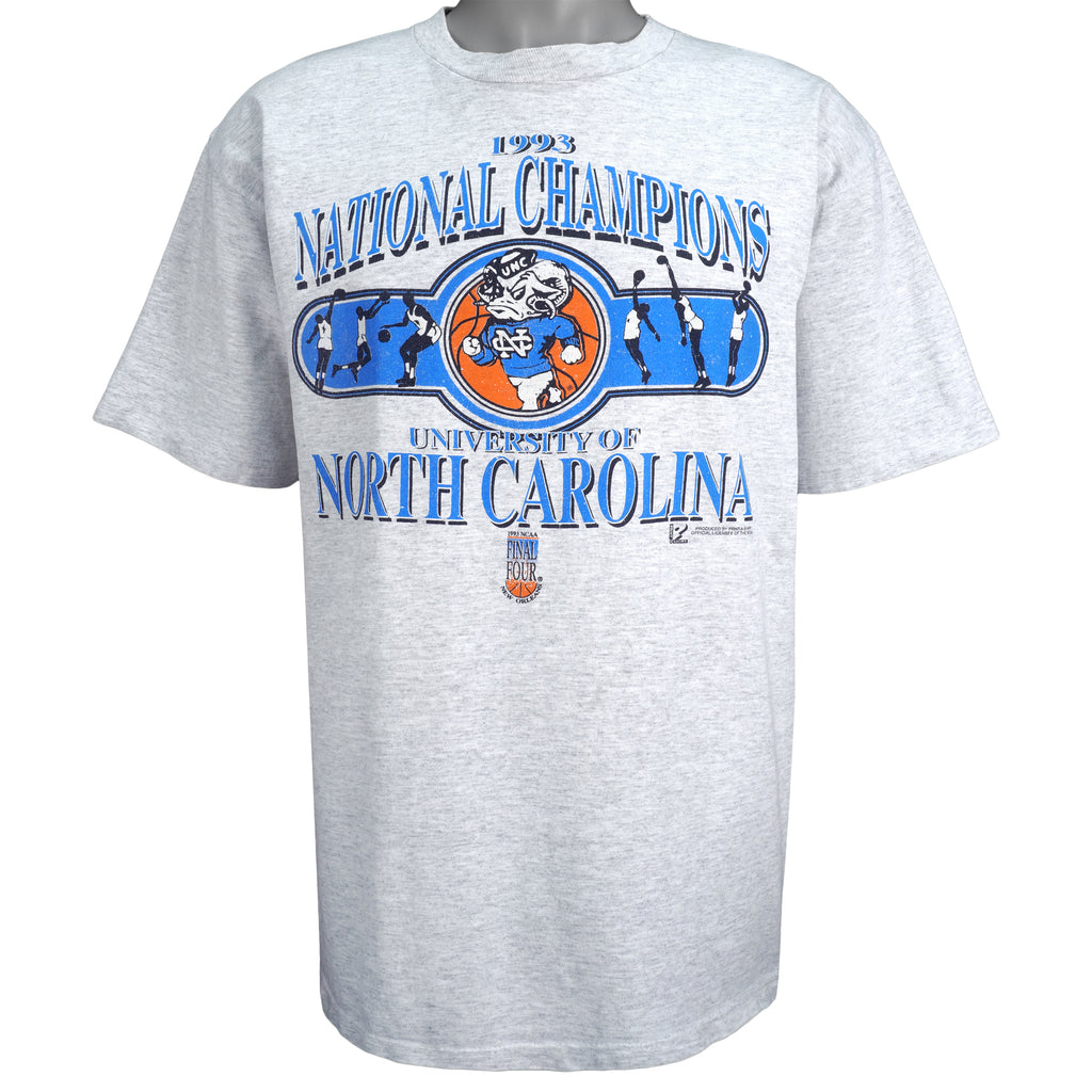 NCAA (HL Miler Gold) - North Carolina Tar Heels Spell-Out T-Shirt 1993 X-Large Vintage Retro Basketball College