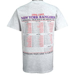 NHL (Nutmeg) - New York Rangers Spell-Out T-Shirt 1994 Medium Vintage Retro Baseball