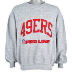 NFL (Russell Athletic) - San Francisco 49ers Sweatshirt 1990s X-Large Vintage Retro Football