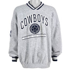 NFL (Lee) - Dallas Cowboys Spell-Out Sweatshirt 1990s X-Large Vintage Retro Football