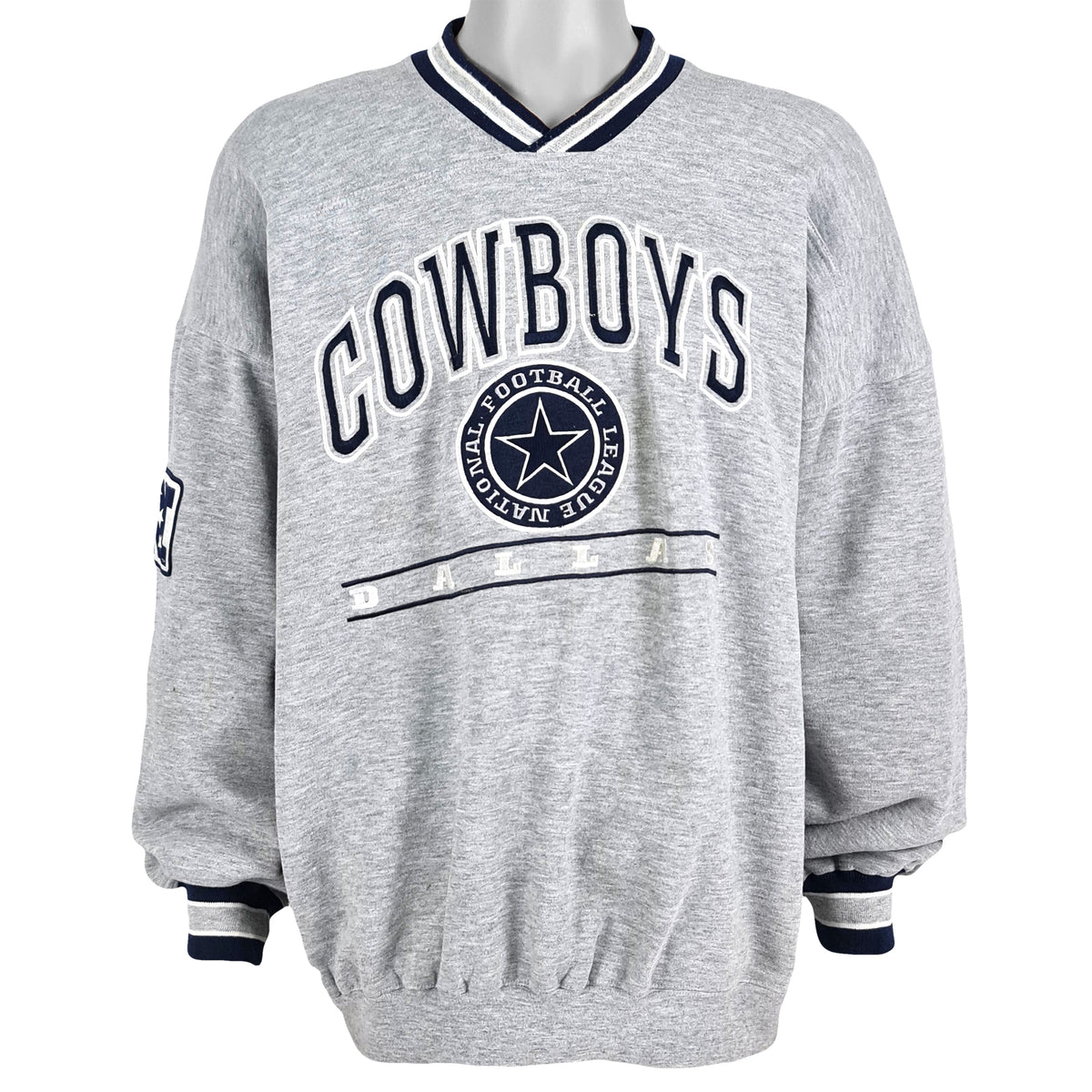 NFL (Lee) - Dallas Cowboys Spell-Out Sweatshirt 1990s X-Large Vintage Retro Football