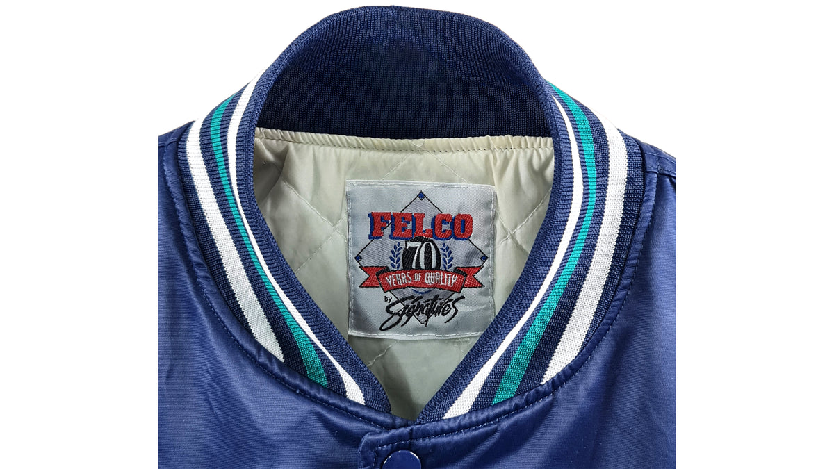 MLB (Felco) - Seattle Mariners Spell-Out Windbreaker 1990s Large Vintage Retro Baseball