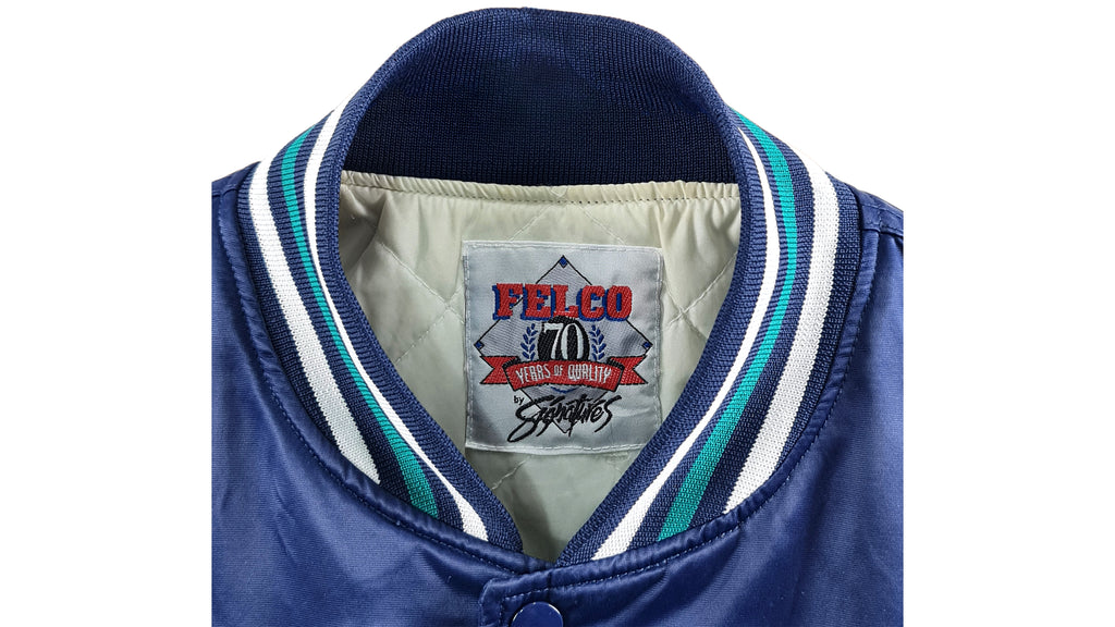MLB (Felco) - Seattle Mariners Spell-Out Windbreaker 1990s Large Vintage Retro Baseball