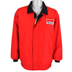 Vintage (Philip Morris) - Red Marlboro Spell-Out Windbreaker 1990s Large Vintage Retro