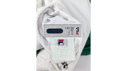 FILA - Green & White Harrington Jacket 1990s Medium Vintage Retro