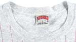 MLB (Nutmeg) - Texas Rangers Spell-Out  T-Shirt 1995 Medium Vintage Retro Baseball