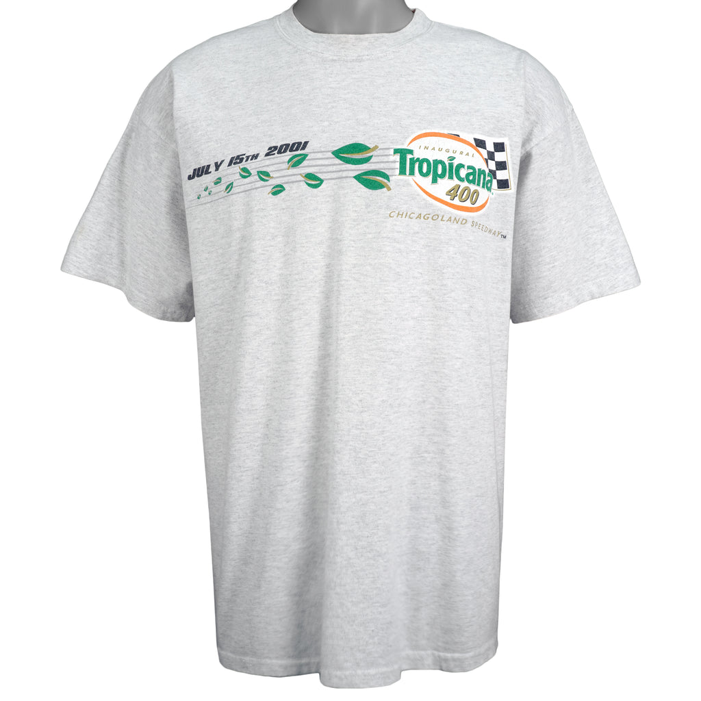 Vintage (Gildan) - Chicagoland Speedway Tropicana 400 T-Shirt 2001 X-Large Vintage Retro
