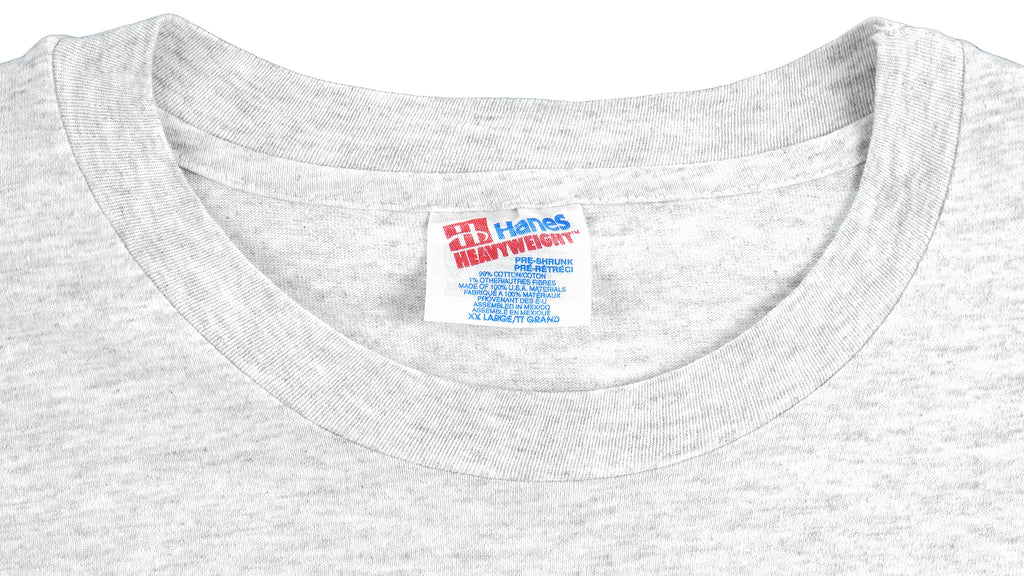 NFL (Hanes) - Carolina Panthers Spell-Out T-Shirt 1990s XX-Large Vintage Retro Football