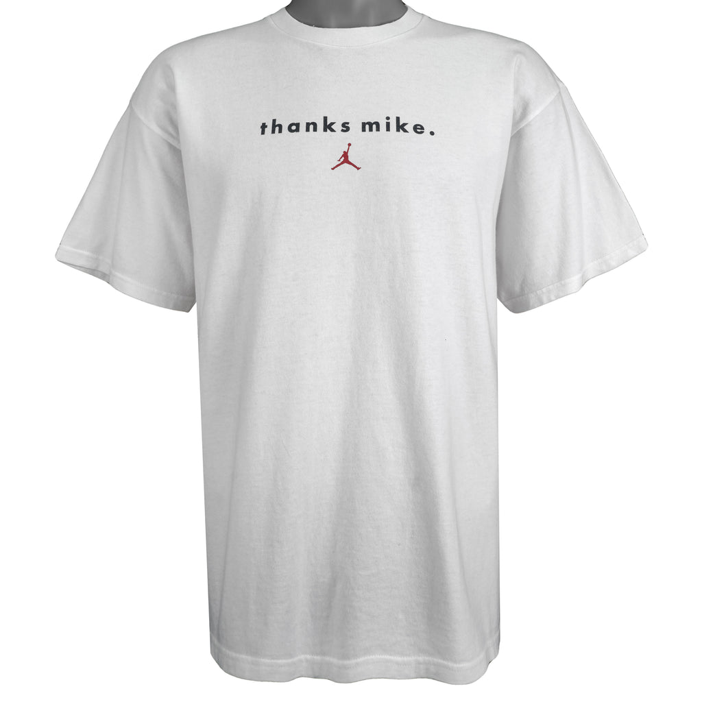 Nike - Thanks Mike For Inspiring Us T-Shirt 1990s Large Vintage Retro Basketball