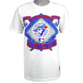MLB (Nutmeg) - Toronto Blue Jays Spell-Out T-Shirt 1989 Medium Vintage Retro Baseball