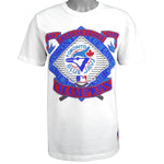 MLB (Nutmeg) - Toronto Blue Jays Spell-Out Deadstock T-Shirt 1989 Medium