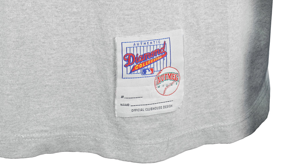 MLB (Nutmeg) - Texas Rangers Spell-Out  T-Shirt 1990s Large Vintage Retro Baseball