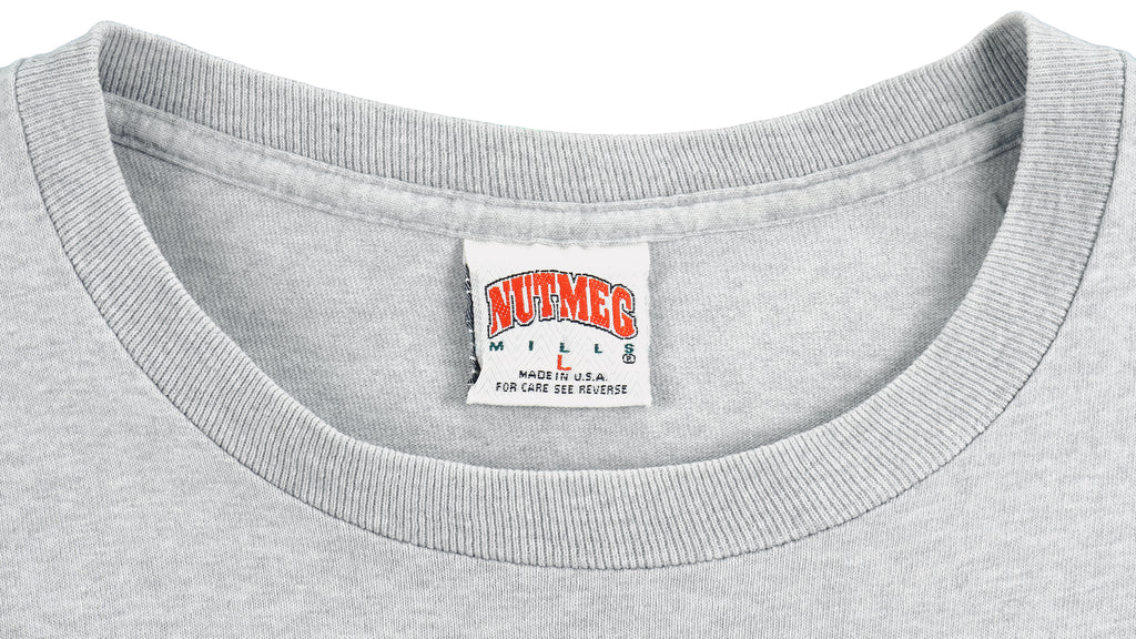 MLB (Nutmeg) - Texas Rangers Spell-Out  T-Shirt 1990s Large Vintage Retro Baseball