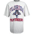 NHL (Bulletin Athletic) - Florida Panthers Big Logo T-Shirt 1993 X-Large Vintage Retro Hockey