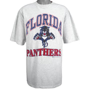 NHL (Bulletin Athletic) - Florida Panthers Big Logo T-Shirt 1993 X-Large Vintage Retro Hockey