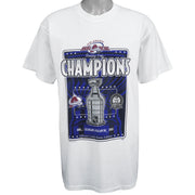 NHL (Lee) - Colorado Avalanche, Stanley Cup Champions T-Shirt 2001 Large Vintage Retro Hockey