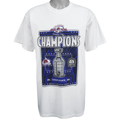 NHL (Lee) - Colorado Avalanche, Stanley Cup Champions T-Shirt 2001 Large