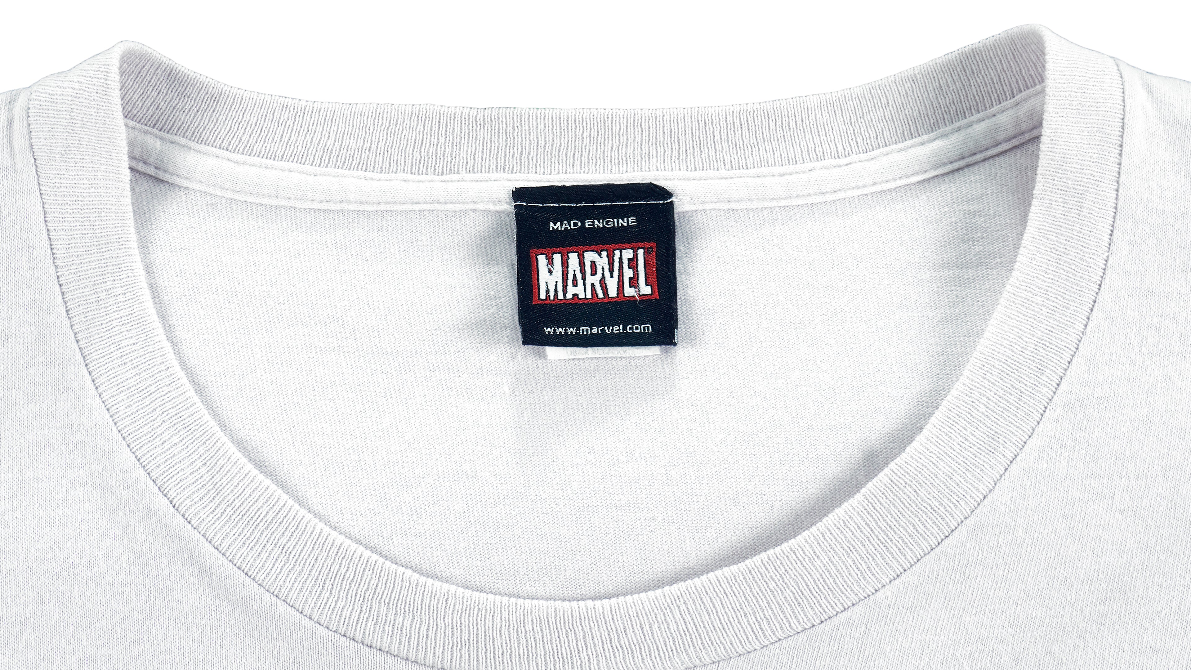 Marvel - White Super Heroes Printed T-Shirt X-Large Vintage Retro