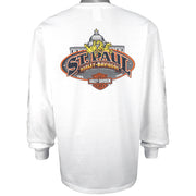 Harley Davidson - St. Paul, Minnesota Spell-Out Crew Neck Sweatshirt 2003 Large Vintage Retro 